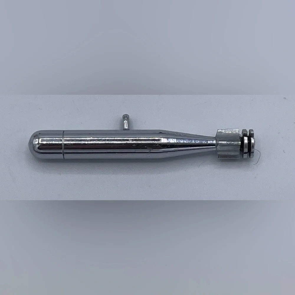 WWII Trench Art‎ Missile Torpedo Hand Made Polished Chrome Charm Pendent